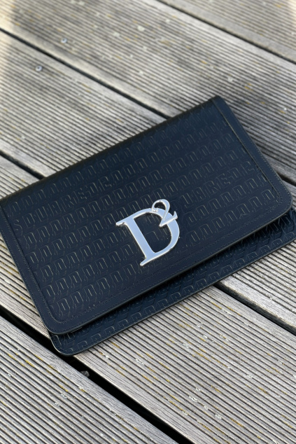 Dámské psaníčko Dsquared2 POW0032 409 černo stříbrné
