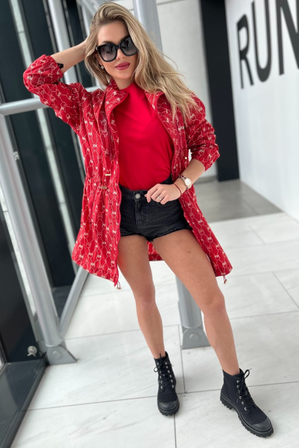 Dámská bunda Pinko 1G171QY7WKRC0 červená4