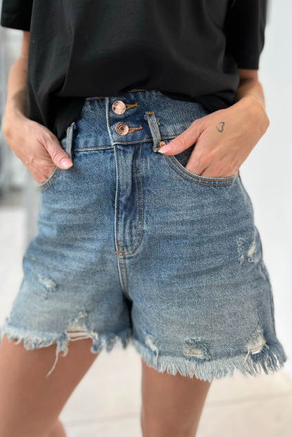 Dámské kraťasy Armani Exchange 3LYJ71Y1SHZ modré