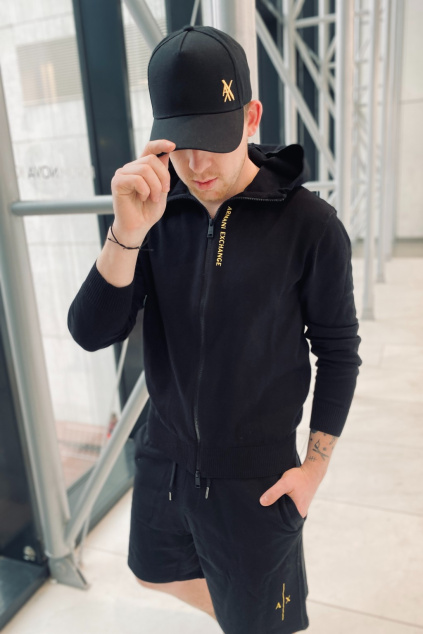 Pánský kardigan Armani Exchange 3LZE1BZMQ7Z černý2