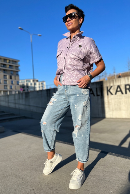 Dámská vesta Blauer 22SBLDC02165 světle fialová
