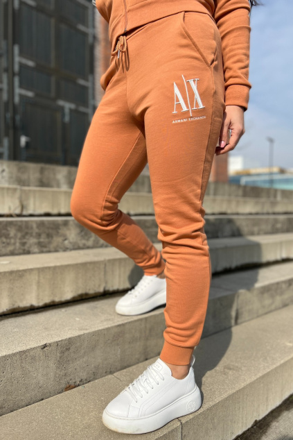 Dámské tepláky Armani Exchange 8NYPCXYJ68Z hnědé