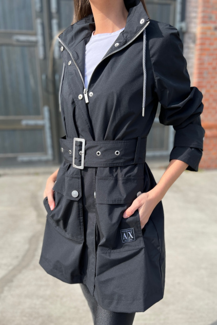 Dámský kabát Armani Exchange 3LYK20YN2DZ černý