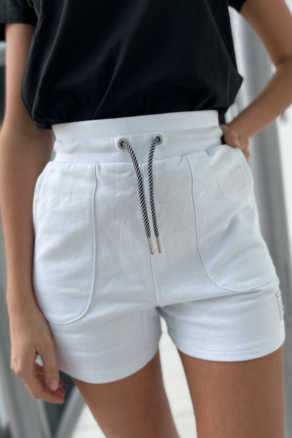 Dámské kraťasy Armani Exchange 3LYS84YJ5VZ bílé