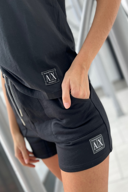 Dámské kraťasy Armani Exchange 3LYS84YJ5VZ černé