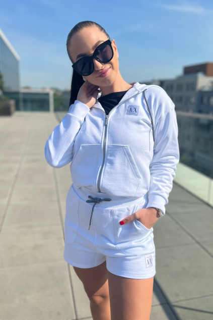 Dámská mikina Armani Exchange 3LYM17YJ5VZ bílá