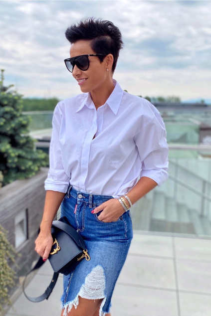 Dámská sukně Dsquared2 S75MA0812 modrá 2