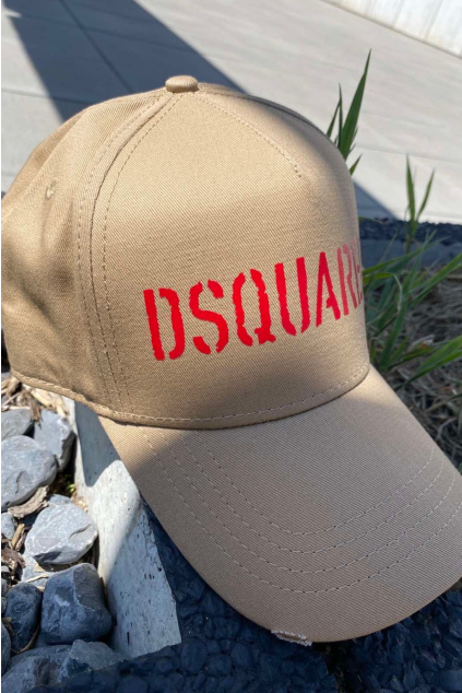Unisex kšiltovka Dsquared2 BCM0604 hnědá