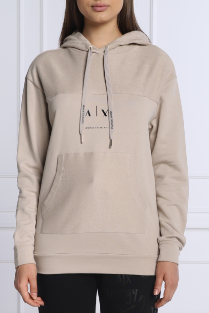 Dámská mikina Armani Exchange 6LYM32YJBSZ béžová
