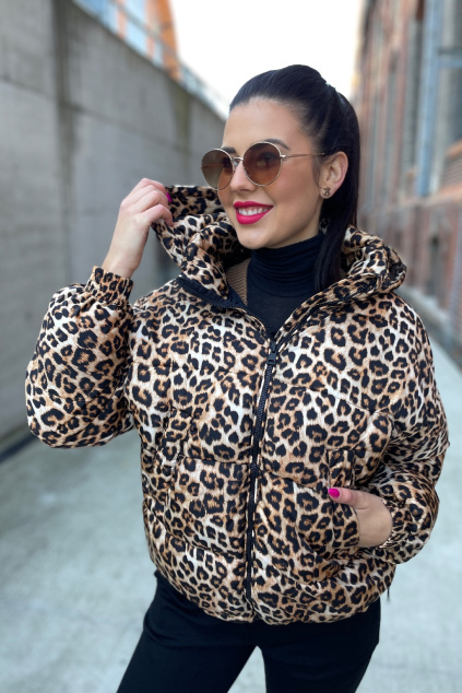 Dámská bunda Twinset 222TP2720 leopardí 4