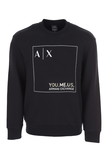 Pánská mikina Armani Exchange 6LZMAYZJFAZ černá