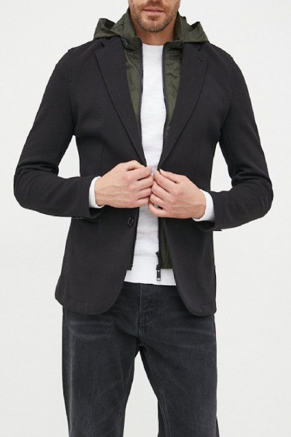 Pánské sako Armani Exchange 6LZGFAZJ5NZ černé¨