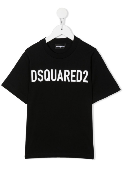 Dětské tričko Dsquared2 DQ1328D00MQ černé