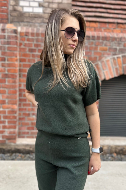 Dámský svetr Armani Exchange 6LYM1XYMT8Z zelený