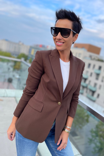 Dámské sako Pinko 1G17VN1739M27 hnědé