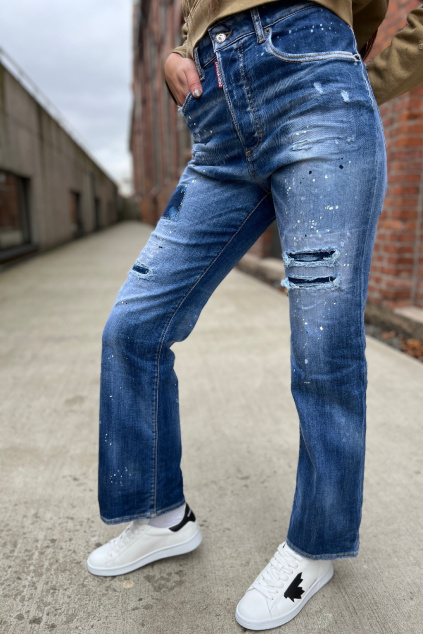 Dámské džíny Dsquared2 S75LB0633 modré 6