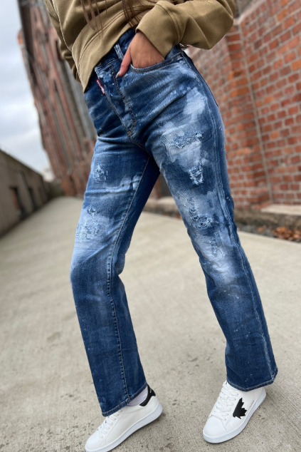 Dámské džíny Dsquared2 S75LB0646 modré 5