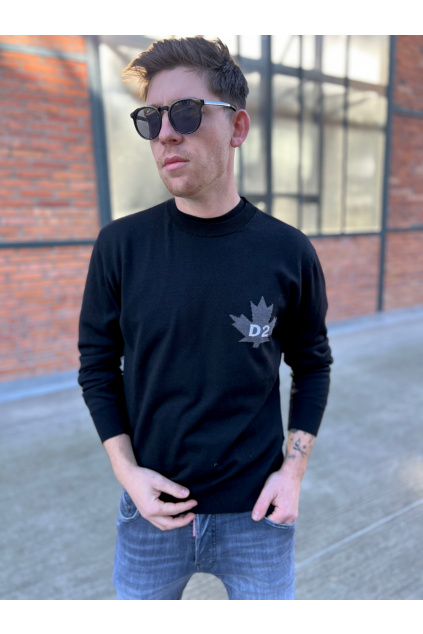 Pánsky sveter Dsquared2 S74HA1371 čierny