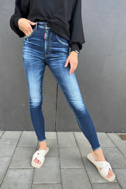 Dámské džíny Dsquared2 TWIGGY S75LB0813 modré