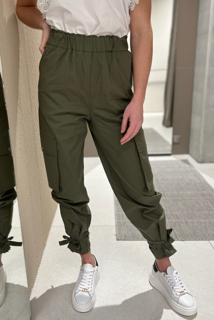 Dámské kalhoty TWINSET 241TF2018 zelené