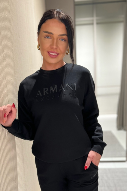 Dámská mikina Armani Exchange 3DYM78YJEPZ černá