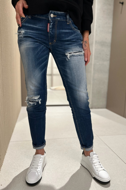 Dámské džíny DSQUARED2 JENNIFER S75LB0896 modré