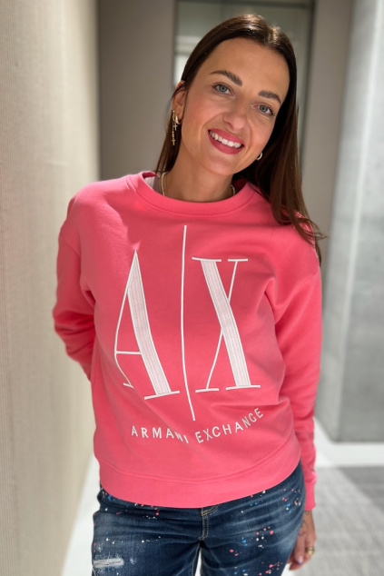 Dámská mikina Armani Exchange 8NYM02YJ68Z korálová