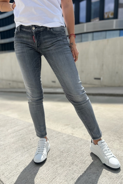Dámské džíny DSQUARED2 JENNIFER S75LB0871 šedé