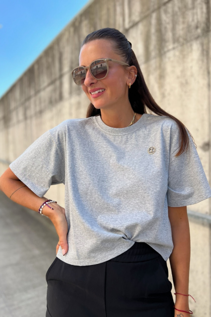 Dámské tričko TWINSET 242TP2521 šedé