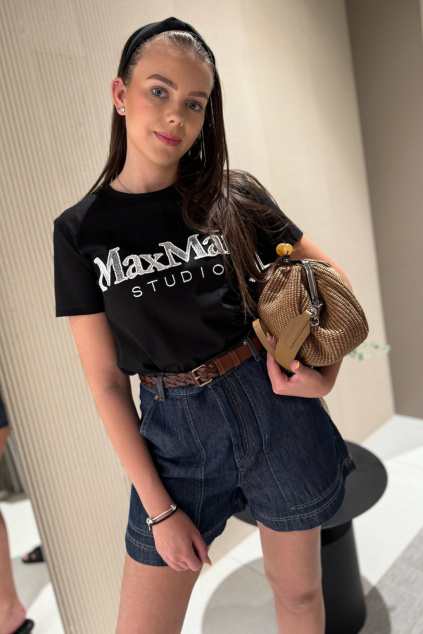 Dámské tričko MaxMara WON 2516941012650 černé