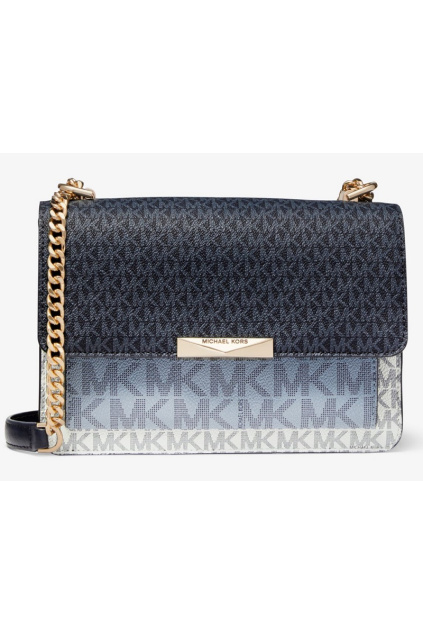 30S0GJ4L9V 0394 Dámská kabelka Michael Kors Jade Large Tri-Color Logo Crossbody Bag modrá