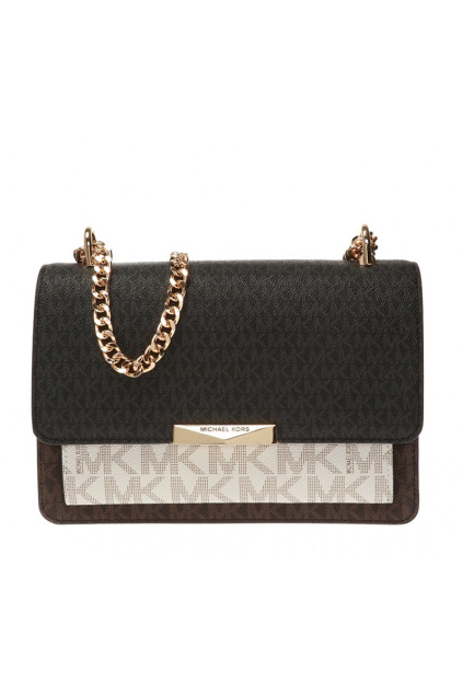 30S0GJ4L9V Dámská kabelka Michael Kors Jade Large Tri-Color Logo Crossbody Bag hnědá