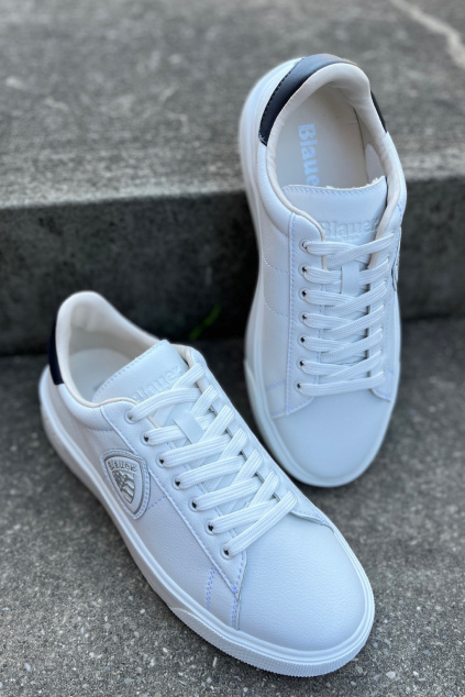 Pánské tenisky BLAUER S5BUCK01/LEA bílomodré
