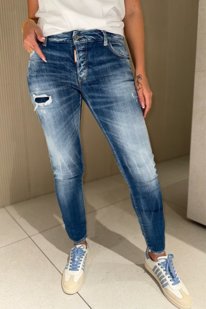 Dámské džíny DSQUARED2 JENNIFER S72LB0828 modré