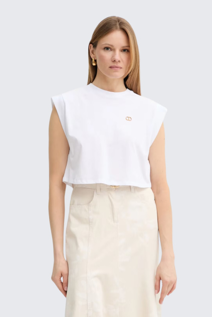 Dámský top TWINSET 251TT2043 bílý
