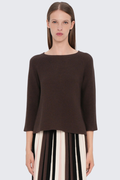 Dámský svetr MaxMara ADDOTTO 2525366111 hnědý