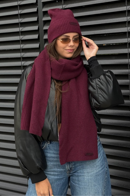 Dámská čepice PINKO BOSNIA BEANIE 105993A2Z4R57 vínová