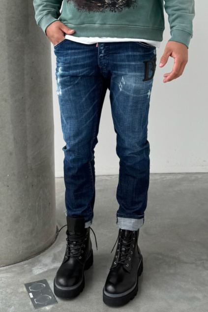 Pánské džíny DSQUARED2 Skater S74LB1721 modré