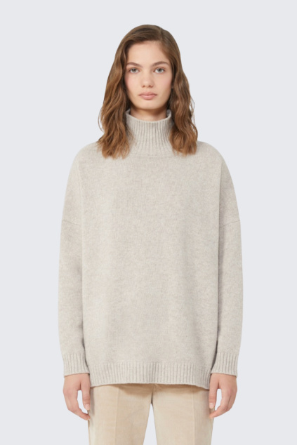 Dámský svetr s rolákem MaxMara BORGIA 2525366112650 krémový