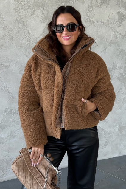 Dámský kožíšek MaxMara ALFREDO 2525486062670 hnědý