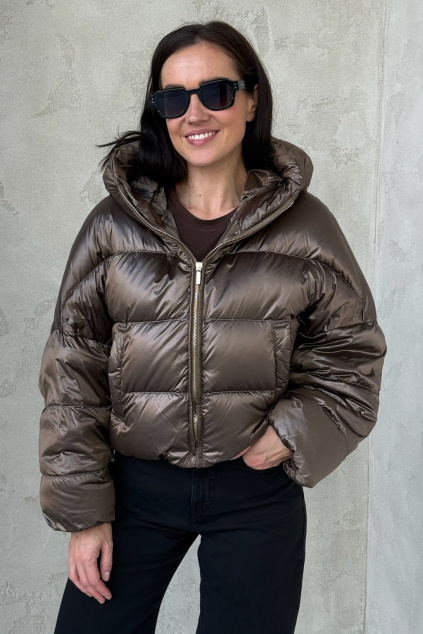 Dámská bunda MaxMara SPACECA 2529486045670 hnědá