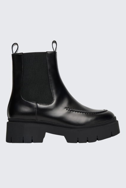 Dámské boty HUGO Kris_ChBootie_BROM 50548214 černé