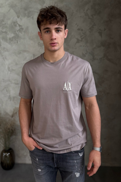 Pánské tričko Armani Exchange XM000365AF12308 hnědobéžové