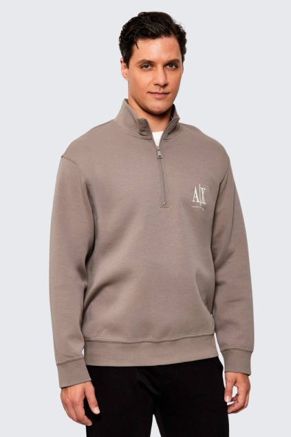 Pánská mikina Armani Exchange XM000370AF10818 hnědobéžová