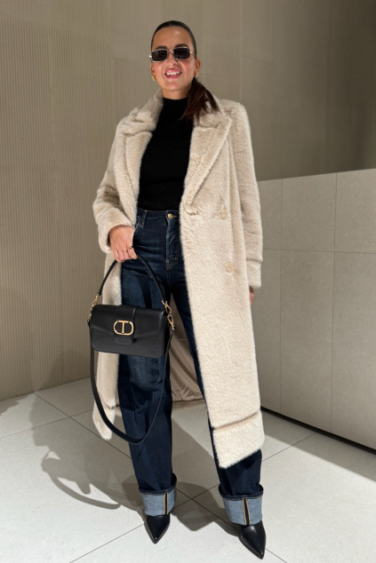 Dámský kabát TWINSET 252TT2152 béžový