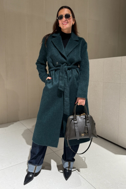 Dámský kabát TWINSET 252TT2221 zelený