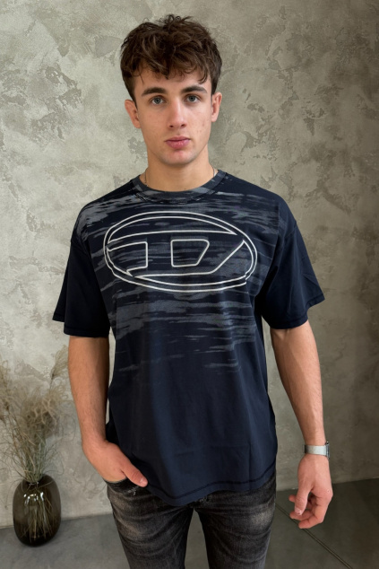 Pánské tričko DIESEL T-BOXT-T5 A18653_0AGCA modré