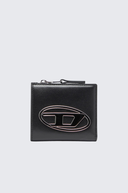 Unisex peněženka DIESEL 1DR BI FOLD ZIP X10387_PR818 černá