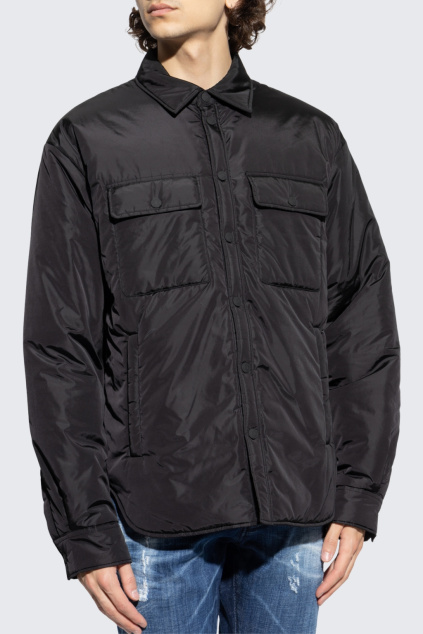 Pánská košilová bunda DSQUARED2 S74DM0944 černá