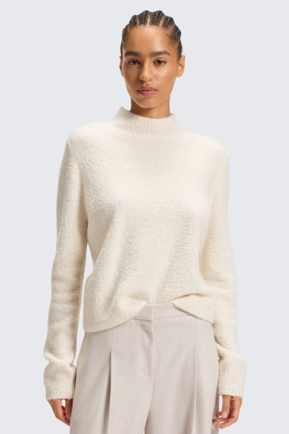 Dámský svetr BOSS Black Fubrina 50547907 krémový